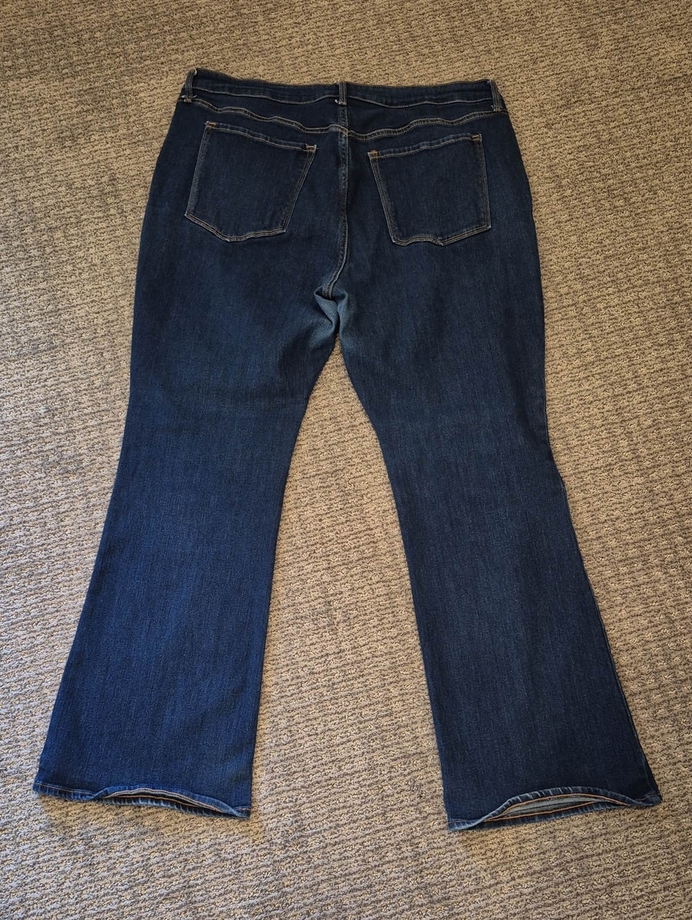 OLD NAVY Women's Dark Blue HI-Rise Flare Jeans - 18 - Picture 5 of 7